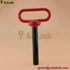 Alloy steel Plastic coated hitch pin red head 1"X7.5" for linkage
