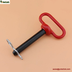 7/8" Red handle Hitch Pin with Clips
